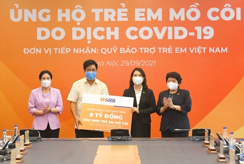 SHB trao 8 tỷ đồng qua Quỹ Bảo trợ trẻ em Việt Nam hỗ trợ 1.600 trẻ em mồ côi